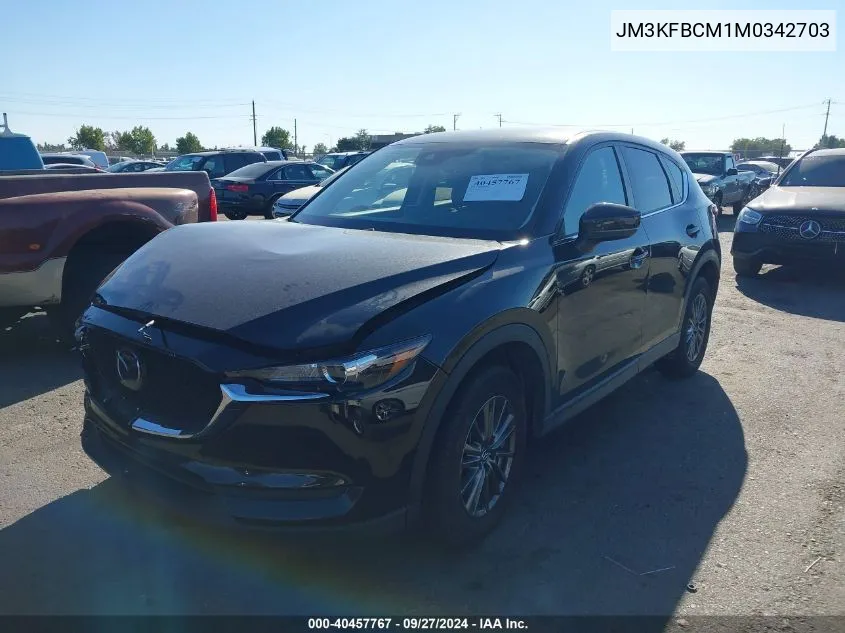 2021 Mazda Cx-5 Touring VIN: JM3KFBCM1M0342703 Lot: 40457767