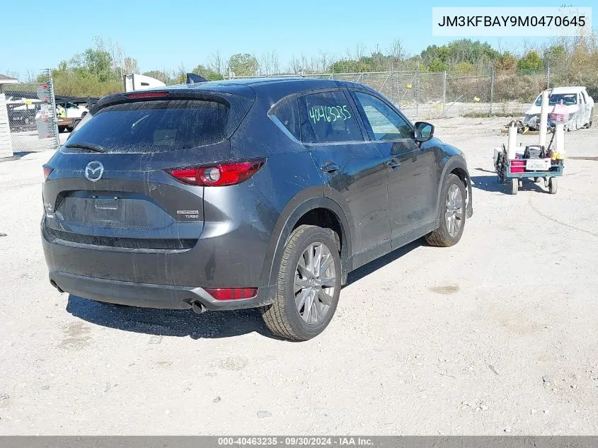 2021 Mazda Cx-5 Grand Touring Reserve VIN: JM3KFBAY9M0470645 Lot: 40463235