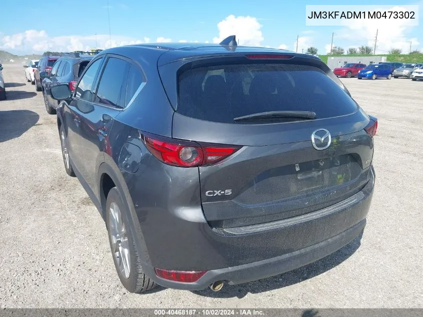 2021 Mazda Cx-5 Grand Touring VIN: JM3KFADM1M0473302 Lot: 40468187