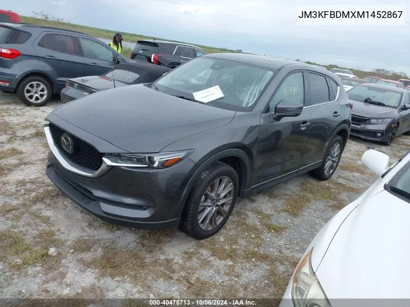 2021 Mazda Cx-5 Grand Touring VIN: JM3KFBDMXM1452867 Lot: 40475713