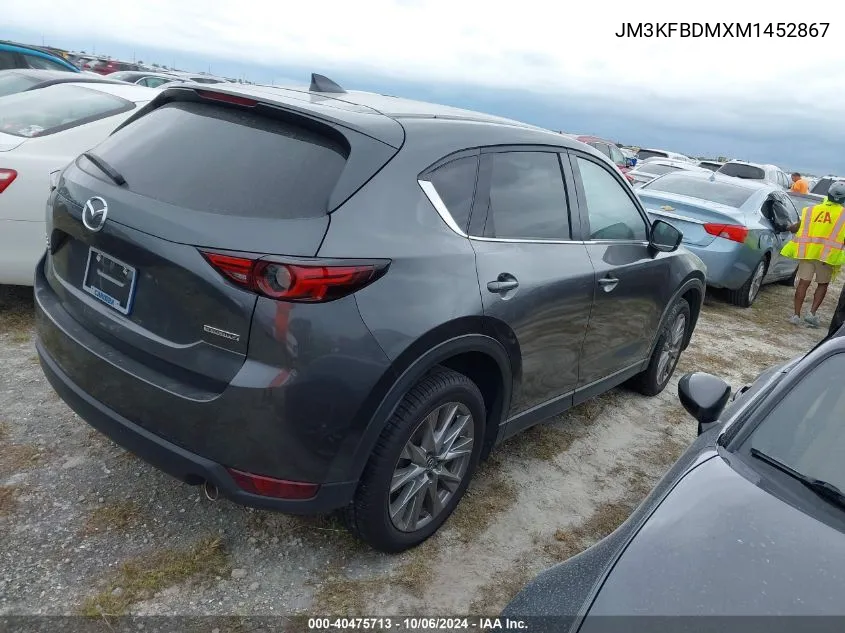 2021 Mazda Cx-5 Grand Touring VIN: JM3KFBDMXM1452867 Lot: 40475713