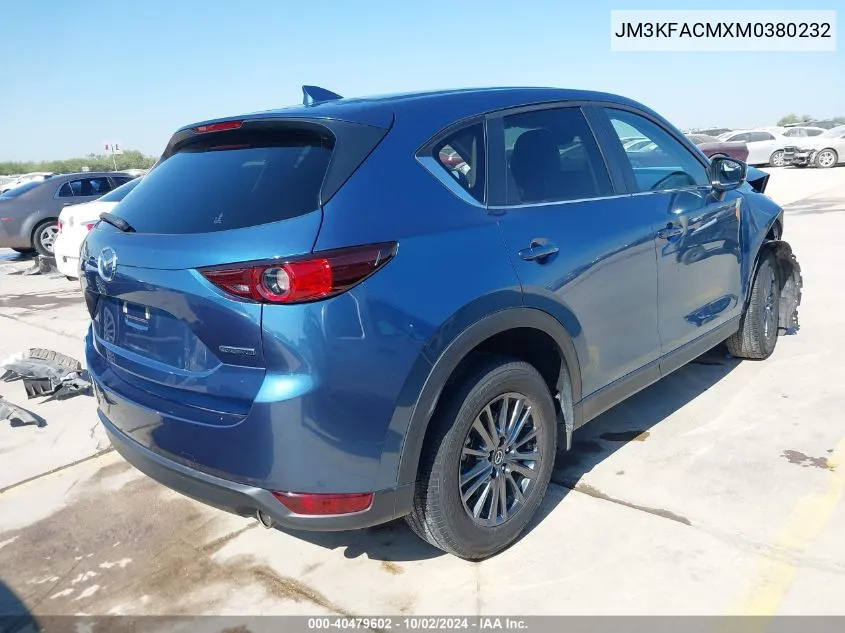 2021 Mazda Cx-5 Touring VIN: JM3KFACMXM0380232 Lot: 40479602