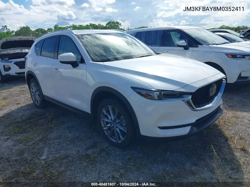 2021 Mazda Cx-5 Grand Touring Reserve VIN: JM3KFBAY8M0352411 Lot: 40481607