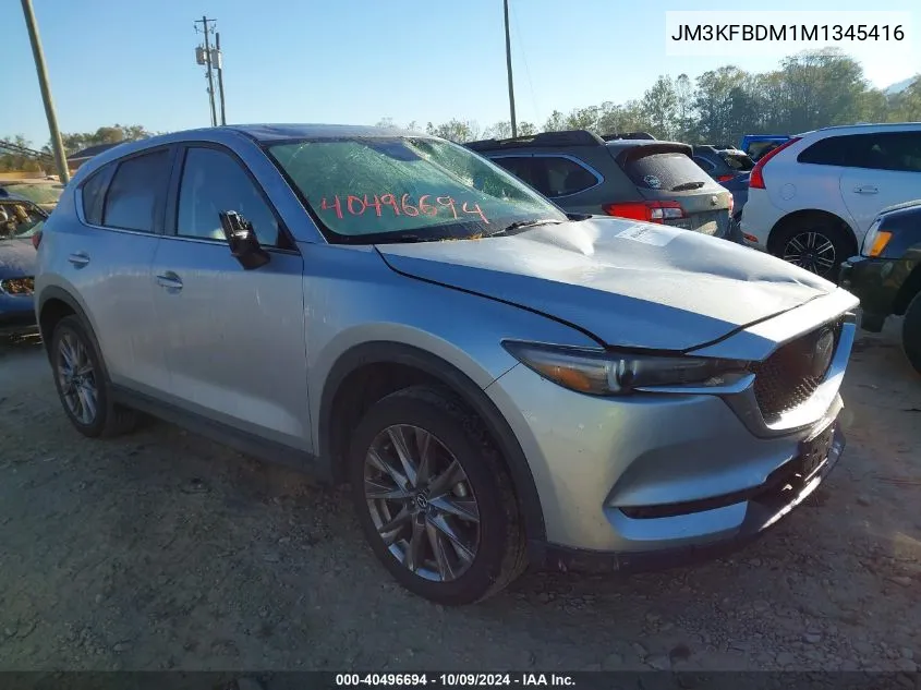 2021 Mazda Cx-5 Grand Touring VIN: JM3KFBDM1M1345416 Lot: 40496694