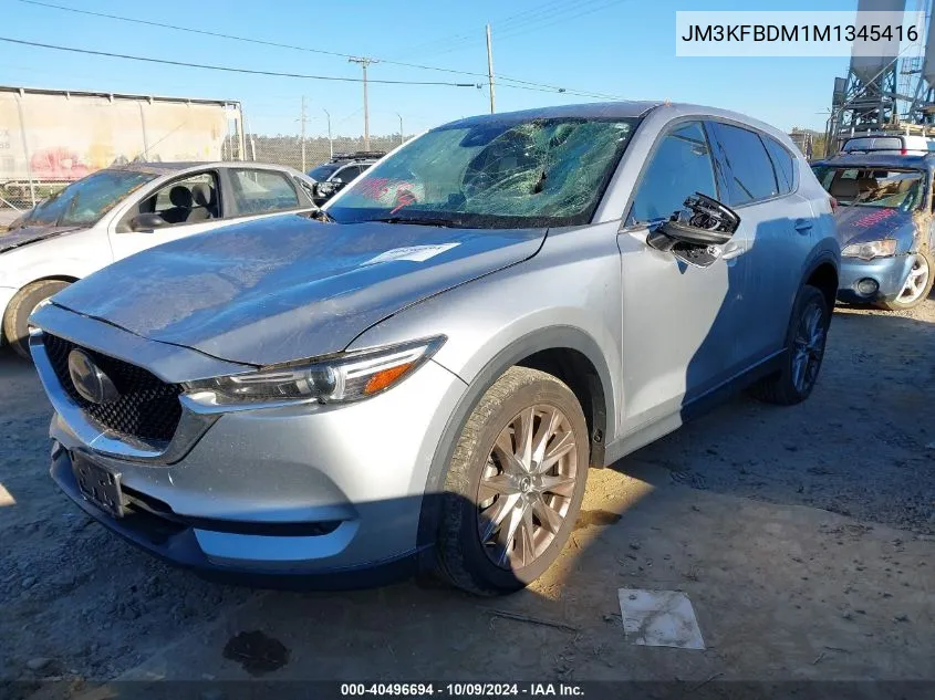 2021 Mazda Cx-5 Grand Touring VIN: JM3KFBDM1M1345416 Lot: 40496694