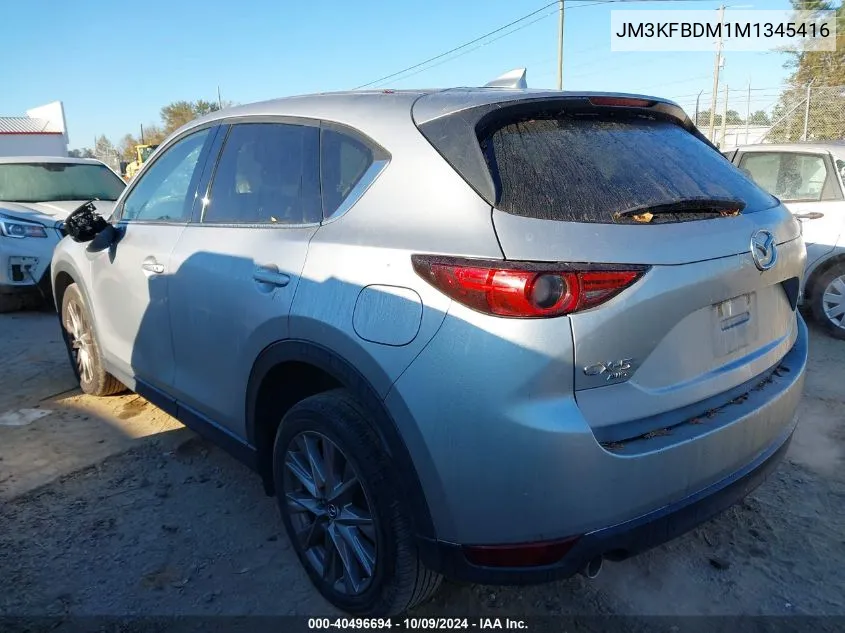 2021 Mazda Cx-5 Grand Touring VIN: JM3KFBDM1M1345416 Lot: 40496694