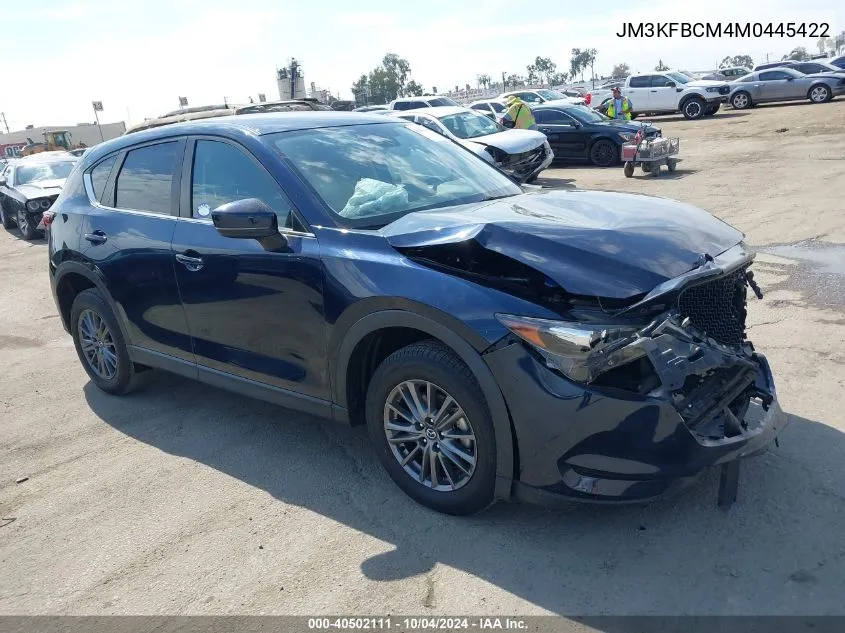 2021 Mazda Cx-5 Touring VIN: JM3KFBCM4M0445422 Lot: 40502111