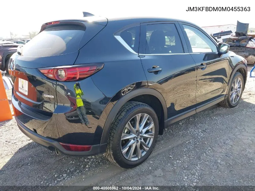 2021 Mazda Cx-5 Grand Touring VIN: JM3KFBDM0M0455363 Lot: 40505962