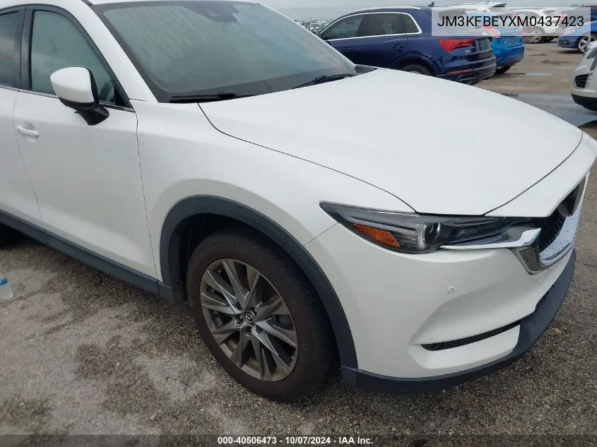 2021 Mazda Cx-5 Signature VIN: JM3KFBEYXM0437423 Lot: 40506473