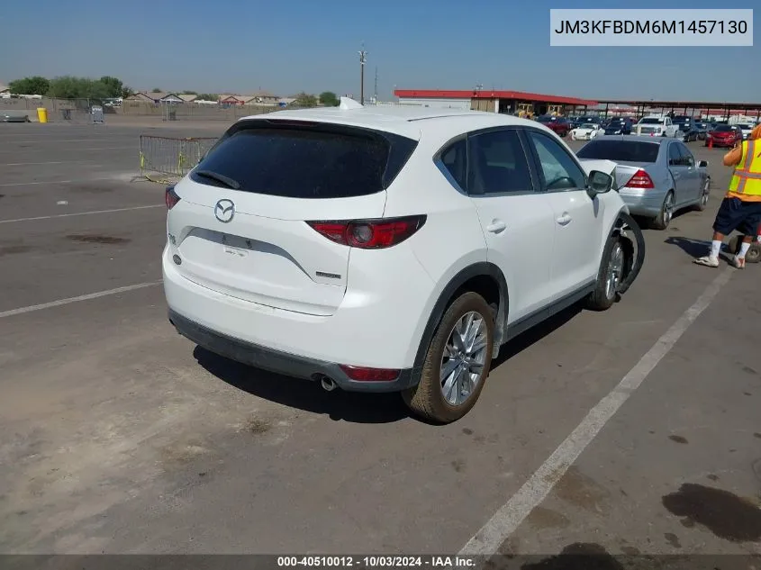 2021 Mazda Cx-5 Grand Touring VIN: JM3KFBDM6M1457130 Lot: 40510012