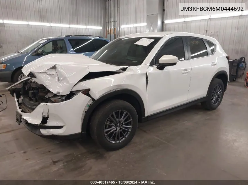 2021 Mazda Cx-5 Touring VIN: JM3KFBCM6M0444692 Lot: 40517465