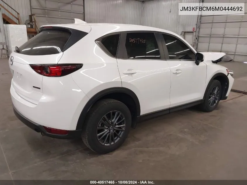 2021 Mazda Cx-5 Touring VIN: JM3KFBCM6M0444692 Lot: 40517465