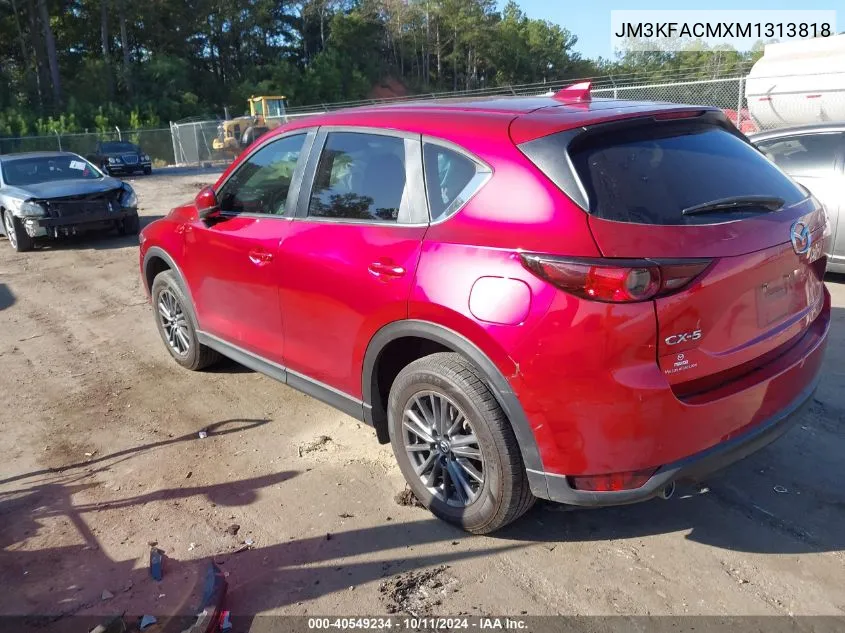 2021 Mazda Cx-5 Touring VIN: JM3KFACMXM1313818 Lot: 40549234