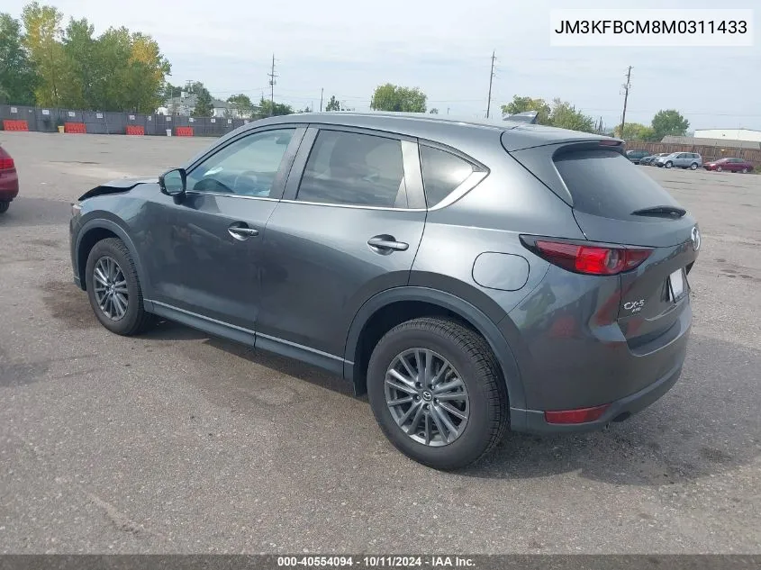 2021 Mazda Cx-5 Touring VIN: JM3KFBCM8M0311433 Lot: 40554094