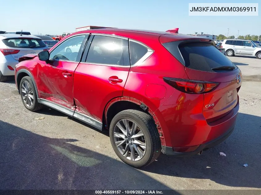 2021 Mazda Cx-5 Grand Touring VIN: JM3KFADMXM0369911 Lot: 40559157