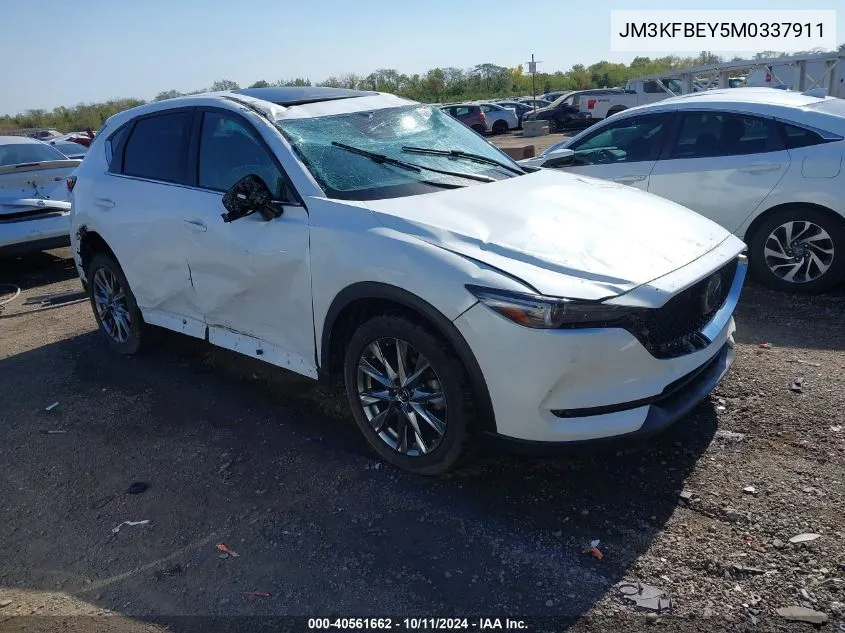 2021 Mazda Cx-5 Signature VIN: JM3KFBEY5M0337911 Lot: 40561662