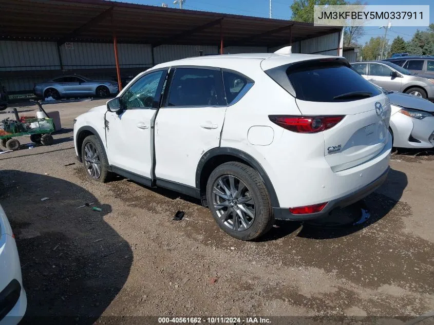 2021 Mazda Cx-5 Signature VIN: JM3KFBEY5M0337911 Lot: 40561662