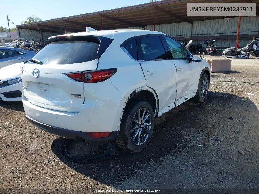 2021 Mazda Cx-5 Signature VIN: JM3KFBEY5M0337911 Lot: 40561662