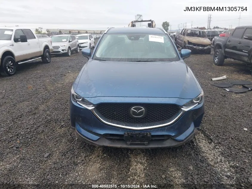 2021 Mazda Cx-5 Sport VIN: JM3KFBBM4M1305754 Lot: 40582575