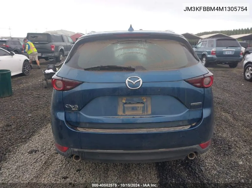 2021 Mazda Cx-5 Sport VIN: JM3KFBBM4M1305754 Lot: 40582575