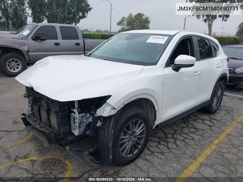 2021 Mazda Cx-5 Touring VIN: JM3KFBCM1M0490771 Lot: 40588020