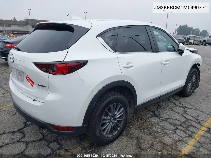 2021 Mazda Cx-5 Touring VIN: JM3KFBCM1M0490771 Lot: 40588020