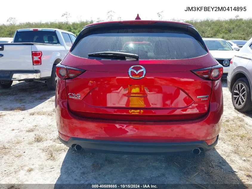 2021 Mazda Cx-5 Signature VIN: JM3KFBEY2M0414895 Lot: 40589885