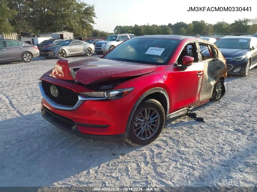 2021 Mazda Cx-5 Touring VIN: JM3KFACM0M0330441 Lot: 40592826