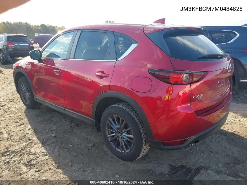 2021 Mazda Cx-5 Touring VIN: JM3KFBCM7M0484828 Lot: 40602416