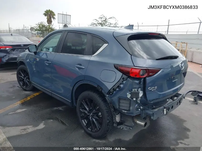 2021 Mazda Cx-5 Carbon Edition Turbo VIN: JM3KFBCYXM0386833 Lot: 40612861