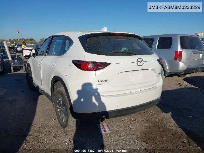 2021 Mazda Cx-5 Sport VIN: JM3KFABM8M0333329 Lot: 40617382