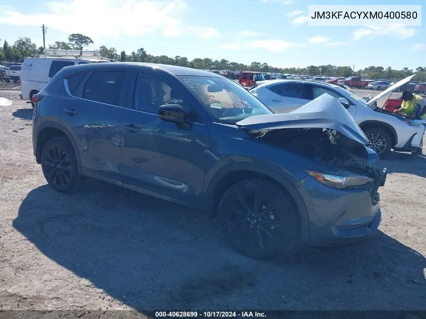 2021 Mazda Cx-5 Carbon Edition Turbo VIN: JM3KFACYXM0400580 Lot: 40628699