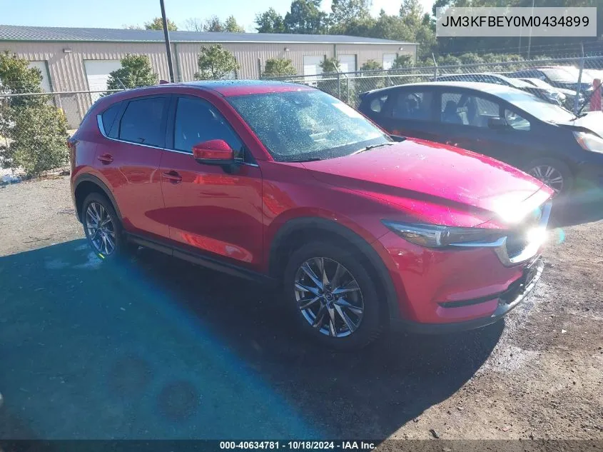 2021 Mazda Cx-5 Signature VIN: JM3KFBEY0M0434899 Lot: 40634781