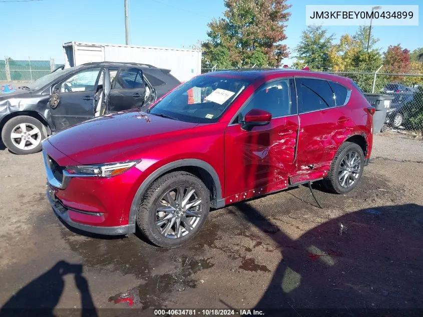 2021 Mazda Cx-5 Signature VIN: JM3KFBEY0M0434899 Lot: 40634781