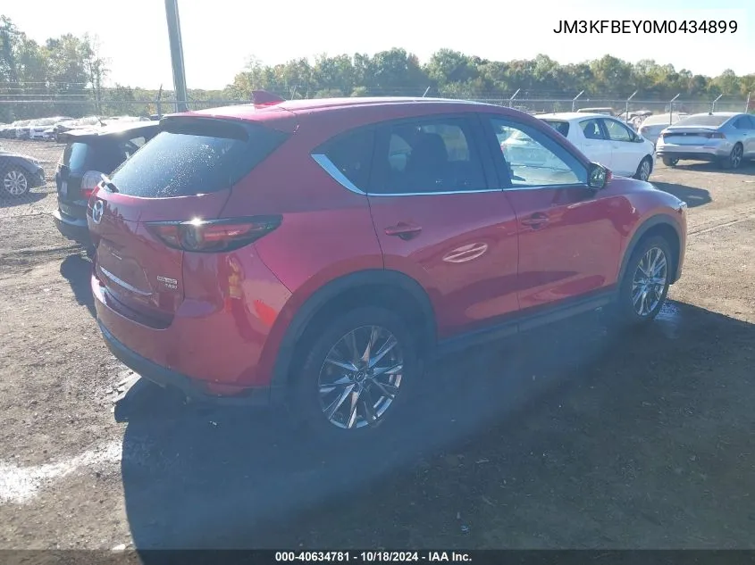 2021 Mazda Cx-5 Signature VIN: JM3KFBEY0M0434899 Lot: 40634781