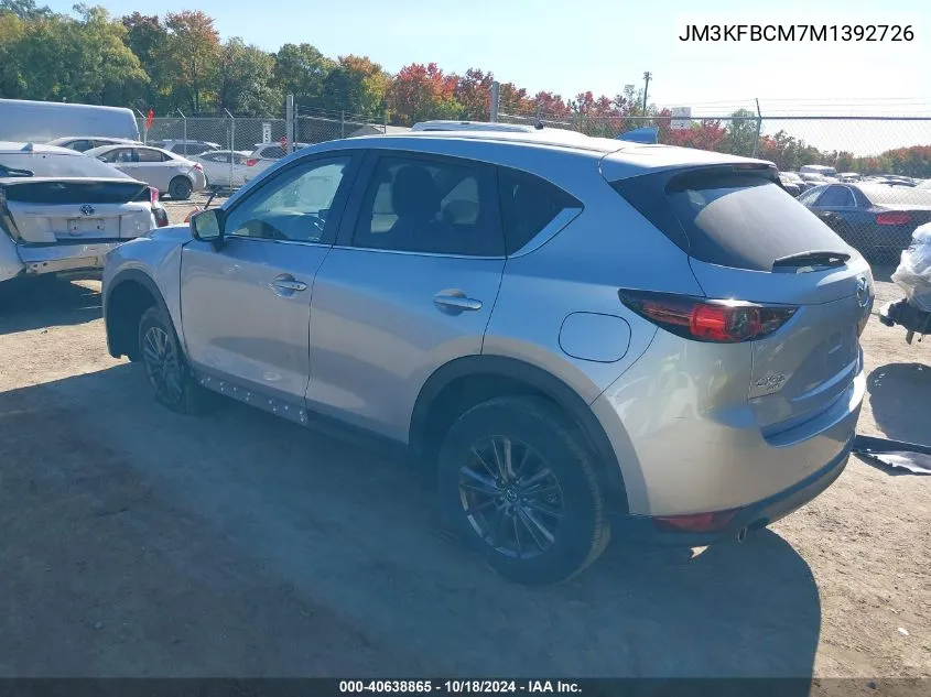 2021 Mazda Cx-5 Touring VIN: JM3KFBCM7M1392726 Lot: 40638865