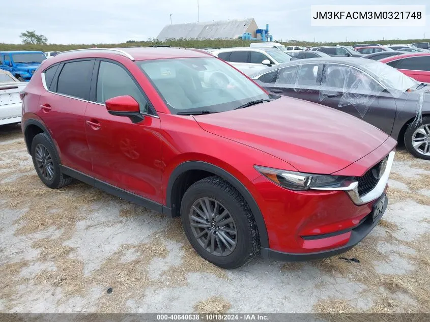 2021 Mazda Cx-5 Touring VIN: JM3KFACM3M0321748 Lot: 40640638