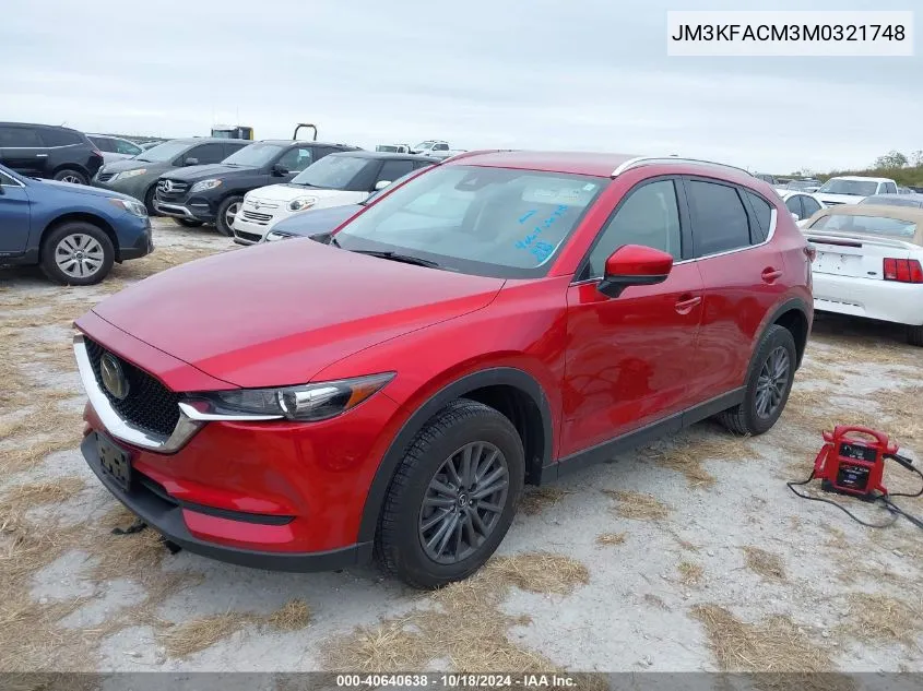 2021 Mazda Cx-5 Touring VIN: JM3KFACM3M0321748 Lot: 40640638