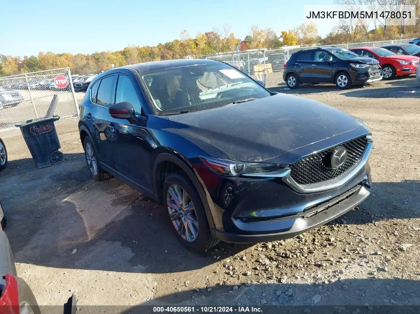 2021 Mazda Cx-5 Grand Touring VIN: JM3KFBDM5M1478051 Lot: 40650561