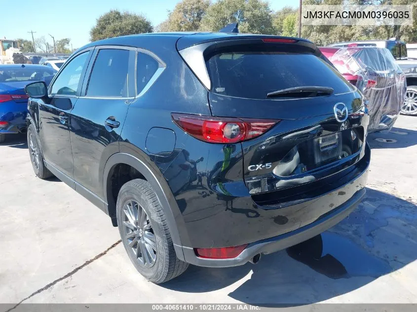 2021 Mazda Cx-5 Touring VIN: JM3KFACM0M0396035 Lot: 40651410