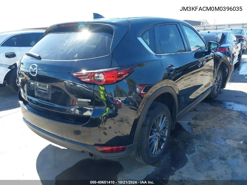 2021 Mazda Cx-5 Touring VIN: JM3KFACM0M0396035 Lot: 40651410