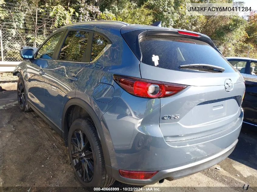 2021 Mazda Cx-5 Carbon Edition Turbo VIN: JM3KFACY6M0411284 Lot: 40665999