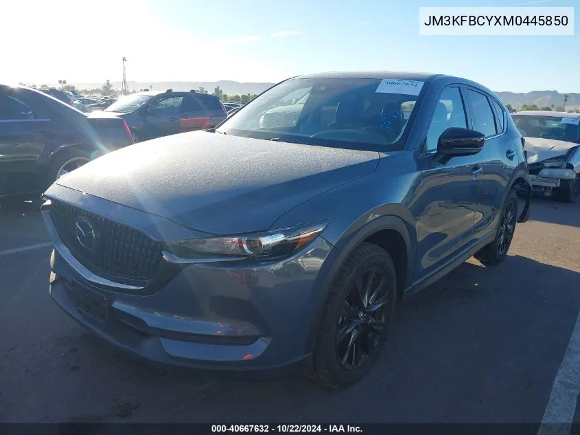 2021 Mazda Cx-5 Carbon Edition Turbo VIN: JM3KFBCYXM0445850 Lot: 40667632