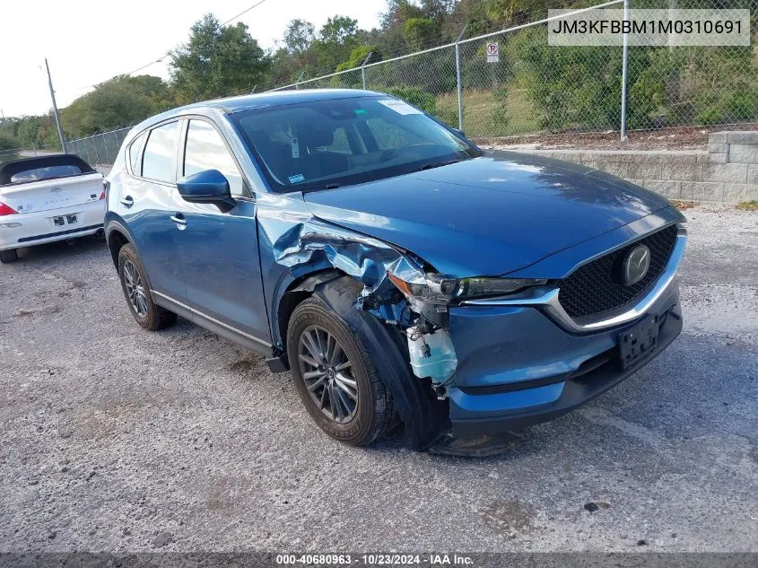 2021 Mazda Cx-5 Sport VIN: JM3KFBBM1M0310691 Lot: 40680963