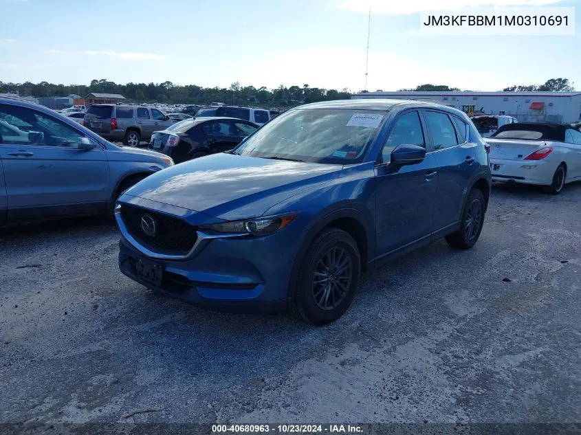 2021 Mazda Cx-5 Sport VIN: JM3KFBBM1M0310691 Lot: 40680963