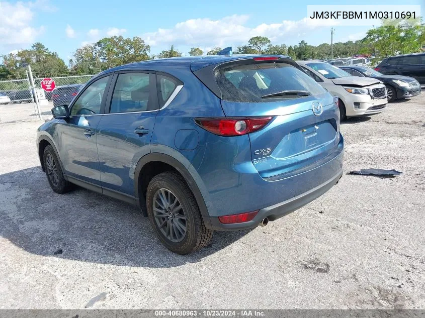 2021 Mazda Cx-5 Sport VIN: JM3KFBBM1M0310691 Lot: 40680963