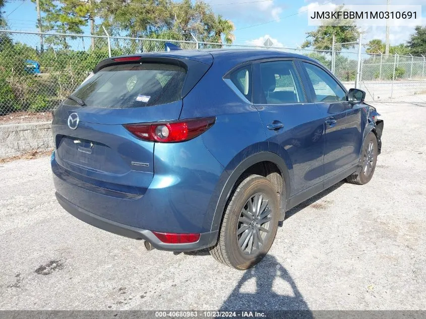 2021 Mazda Cx-5 Sport VIN: JM3KFBBM1M0310691 Lot: 40680963