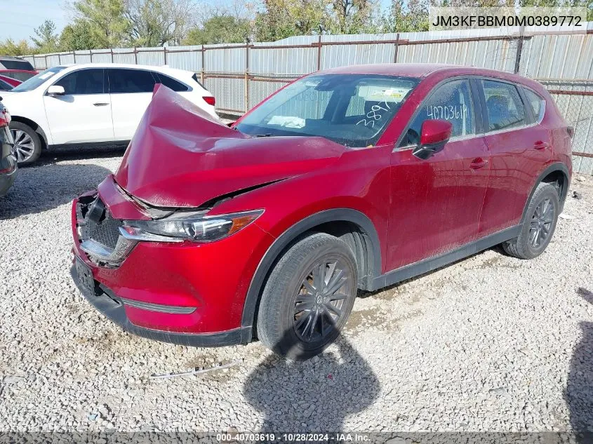 2021 Mazda Cx-5 Sport VIN: JM3KFBBM0M0389772 Lot: 40703619