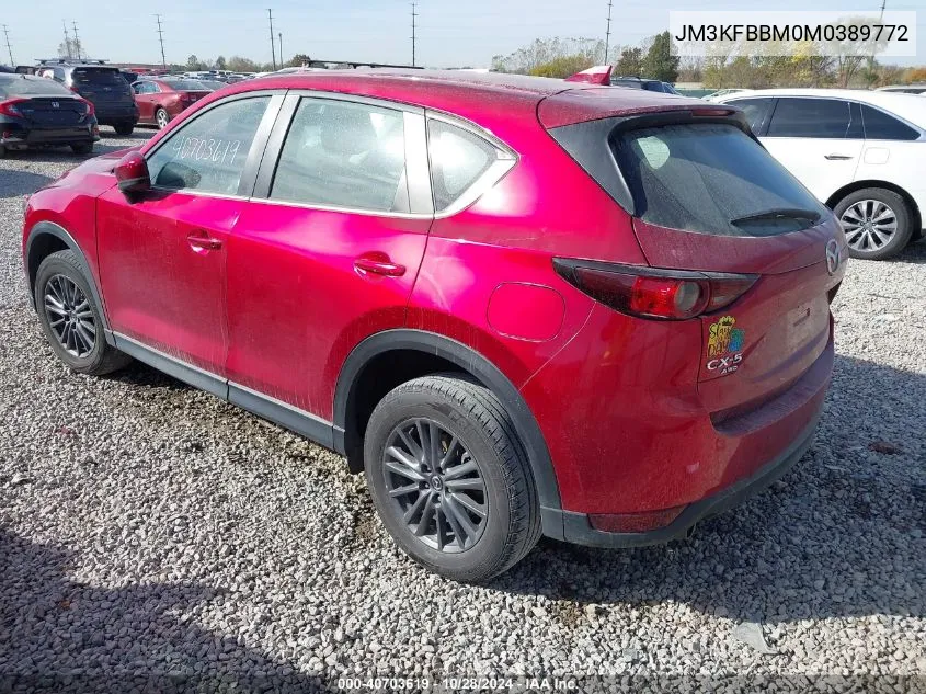 2021 Mazda Cx-5 Sport VIN: JM3KFBBM0M0389772 Lot: 40703619