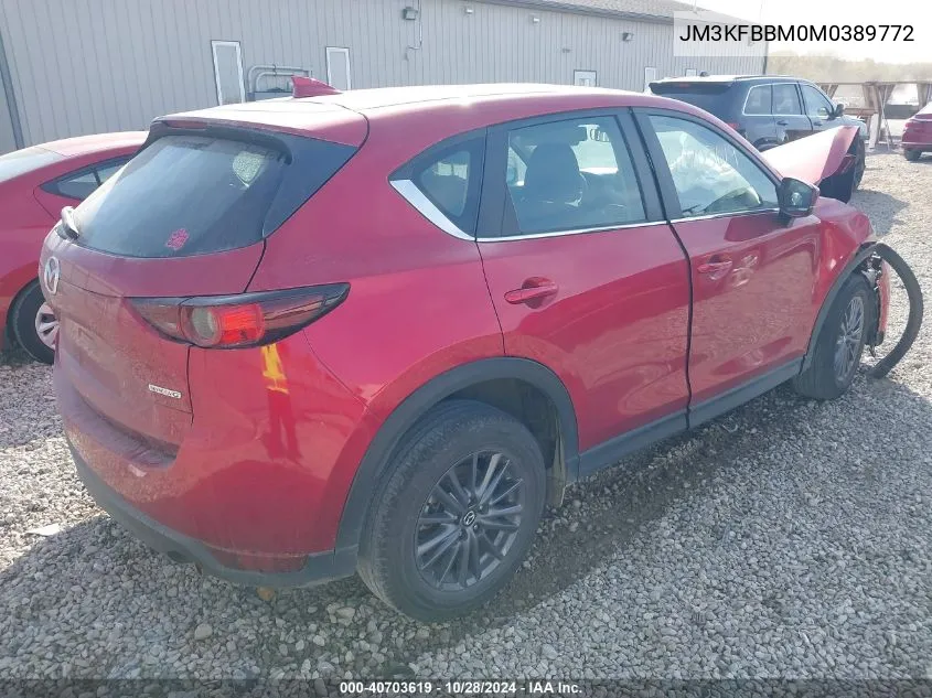 2021 Mazda Cx-5 Sport VIN: JM3KFBBM0M0389772 Lot: 40703619